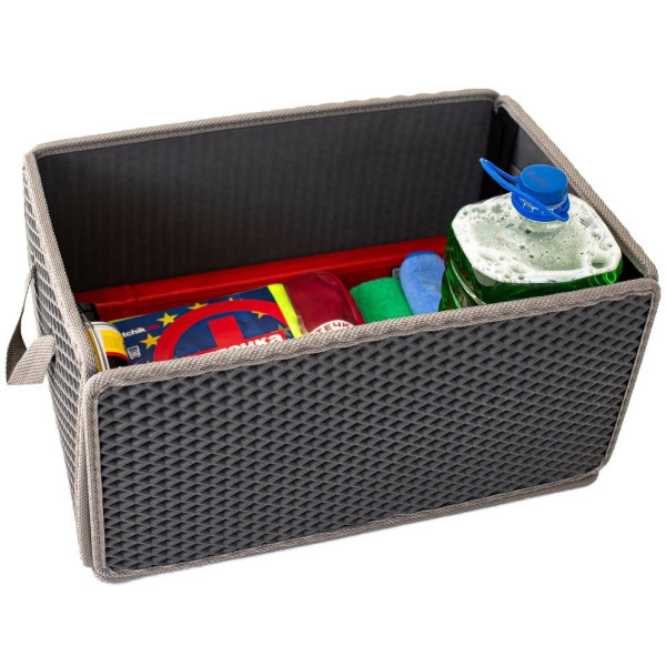 Фото - Сумка-органайзер в багажник EVAtech LightBox 33x50x25 см ромб сірий кант сірий BS13837OS5RGG