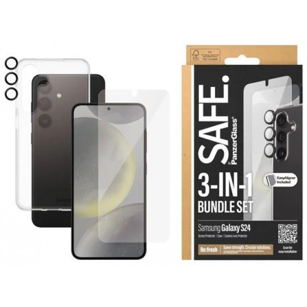 Фото - Чохол для смартфону PanzerGlass 2-in-1 Pack Samsung Galaxy S 2024 (PG_BSAFE95672)