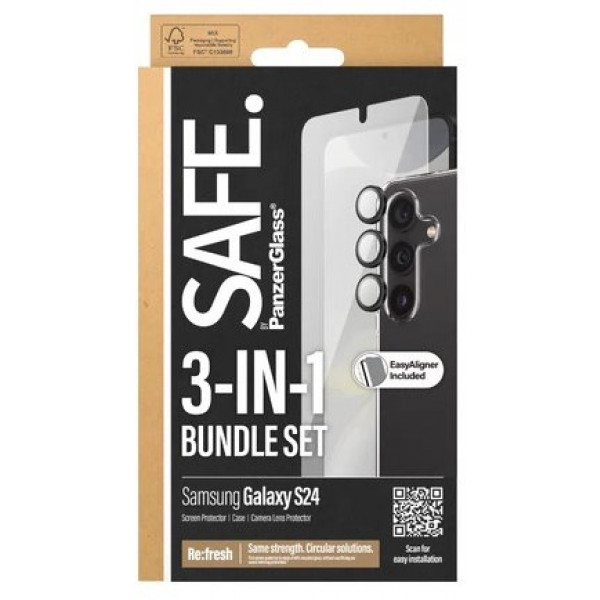 Фото - Чохол для смартфону PanzerGlass 2-in-1 Pack Samsung Galaxy S 2024 (PG_BSAFE95672)