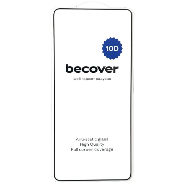 Фото - Захисне скло для смартфону BeCover for Oppo Reno14 5G 10D Black (713932)