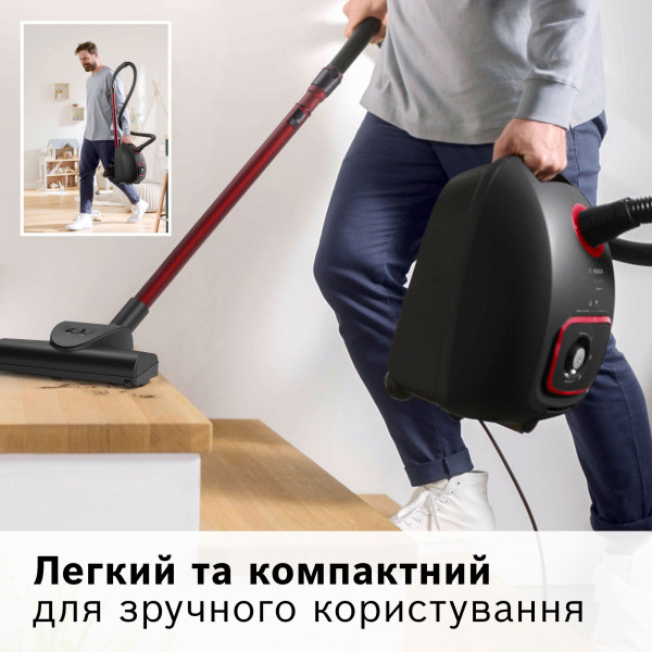 Фото - Пылесос для сухой уборки с мешком Bosch BGL41POW2H