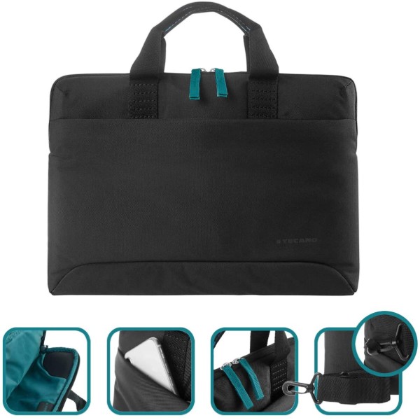 Фото - Сумка для ноутбуку Tucano Smilza Slim 15.6'' Black (BSM15-BK)
