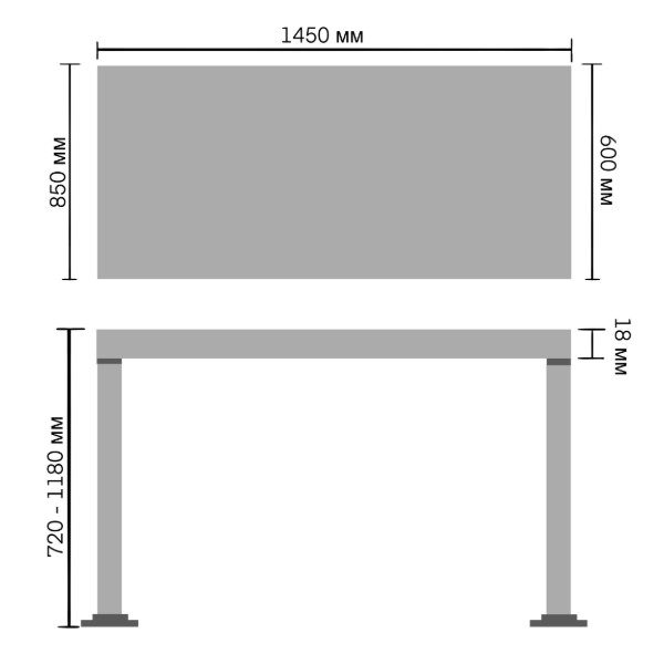 Фото - Стол с электрорегулировкой высоты Barsky StandUp Corner Black (BSTc-01)