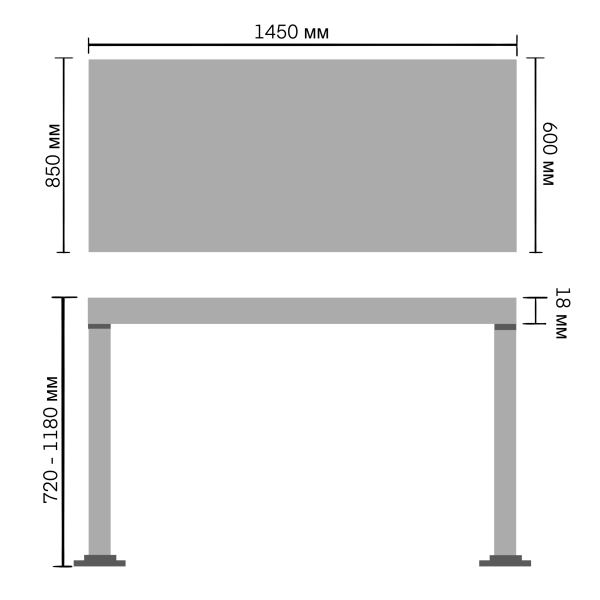 Фото - Стол с электрорегулировкой высоты Barsky StandUp Corner Black (BSTc-01)
