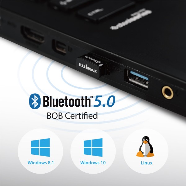 Фото - Адаптер мережі Bluetooth USB Edimax BT-8500 (Bluetooth 5.0, nano)
