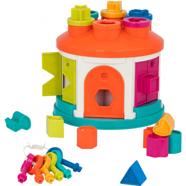 Фото - Сортер Battat Lite РОЗУМНИЙ БУДИНОЧОК (12 форм) (BT4580Z)