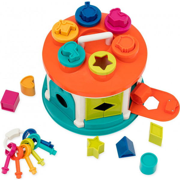 Фото - Сортер Battat Lite РОЗУМНИЙ БУДИНОЧОК (12 форм) (BT4580Z)