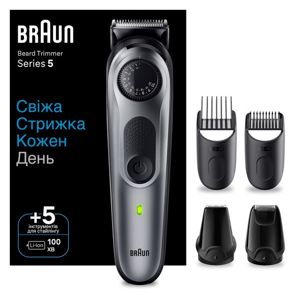 Фото - Триммер для усов и бороды Braun BeardTrimmer BT5440