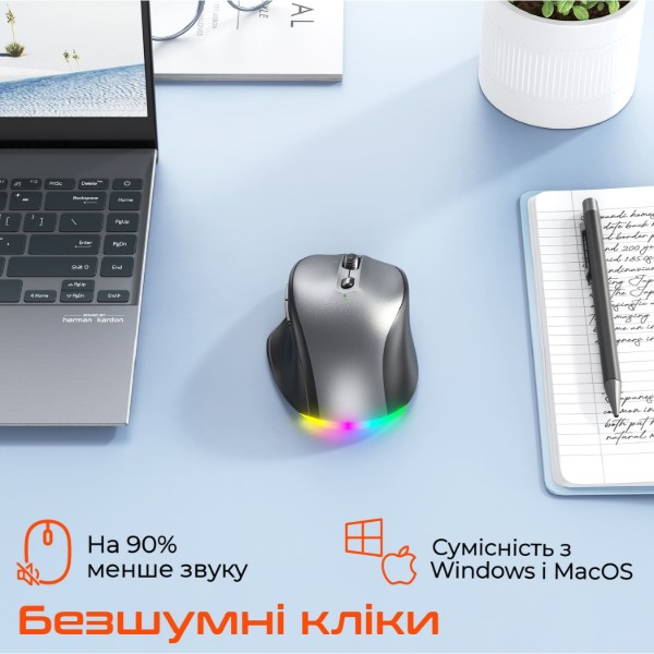 Фото - Мышь беспроводная Meetion MT-BTM007-W