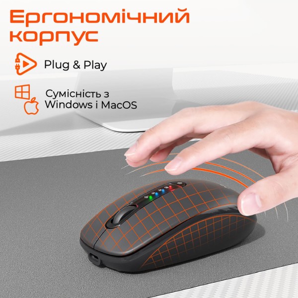 Фото - Миша бездротова Meetion Black (MT-BTM100R-A)