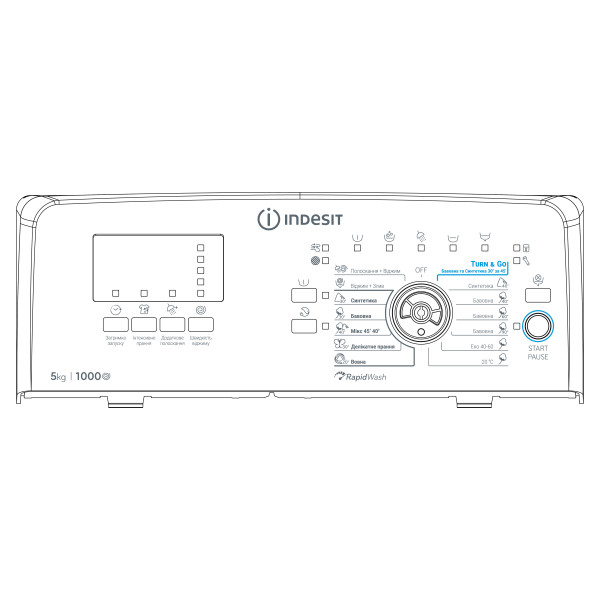 Фото - Пральна машина Indesit BTW S50400 EU/N