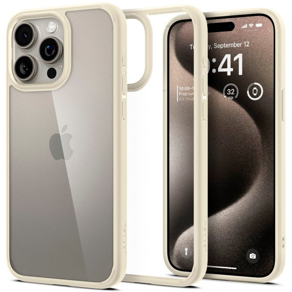 Фото - Чохол для смартфону Spigen for Apple iPhone 15 Pro Max Ultra Hybrid Mute, Beige (ACS06571)