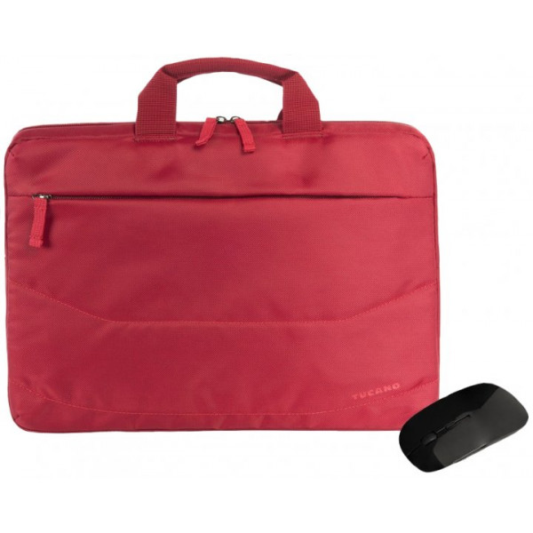 Фото - Сумка для ноутбука Tucano Idea 15.6" Red + беспроводная мышь (BU-BIDEA-WM-R)