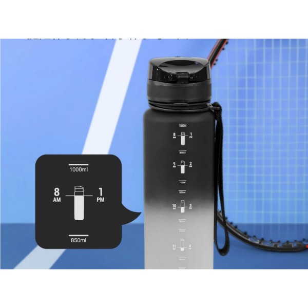 Фото - Пляшка для води BUFFi5 JOY outdoor sports water cup 1000 мл Black-White (JOY_1000ml_bk_wh)