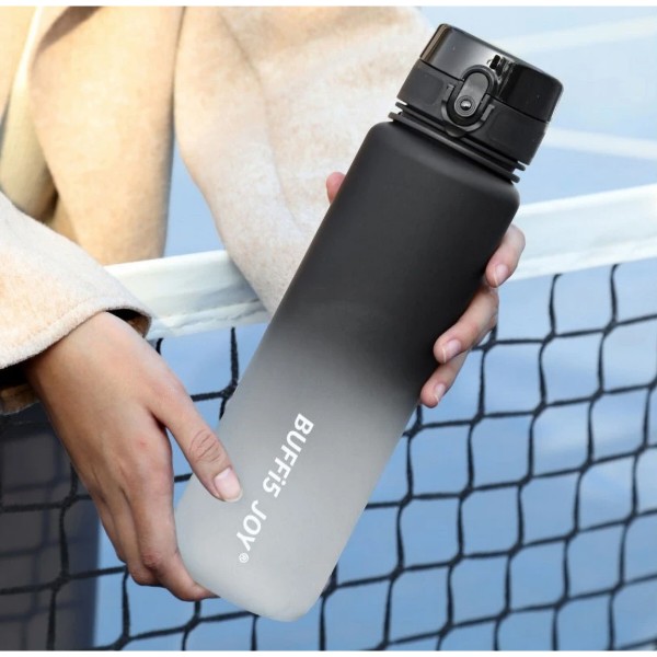 Фото - Пляшка для води BUFFi5 JOY outdoor sports water cup 1000 мл Black-White (JOY_1000ml_bk_wh)