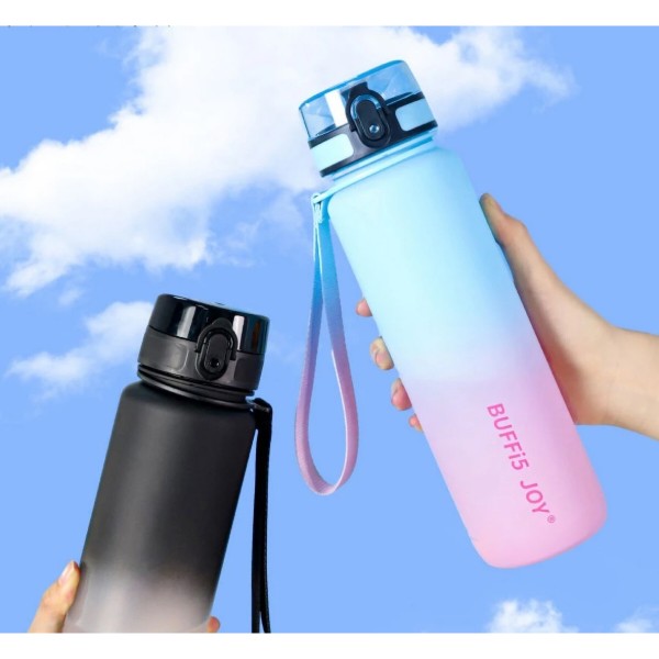 Фото - Пляшка для води BUFFi5 JOY outdoor sports water cup 1000 мл Black-White (JOY_1000ml_bk_wh)