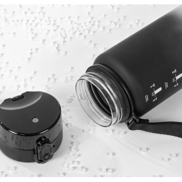 Фото - Пляшка для води BUFFi5 JOY outdoor sports water cup 1000 мл Black-White (JOY_1000ml_bk_wh)