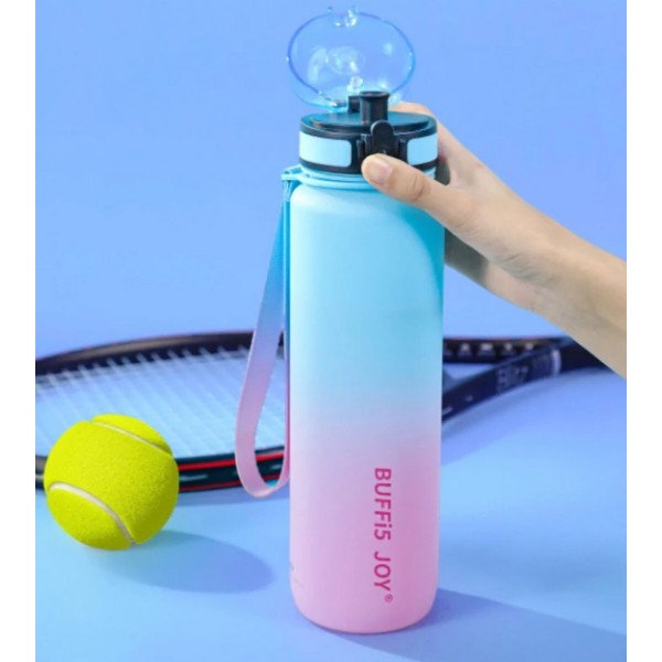 Фото - Бутылка для воды BUFFi5 JOY outdoor sports water cup 1000 мл Blue-Pink (JOY_1000ml_bl_pink)