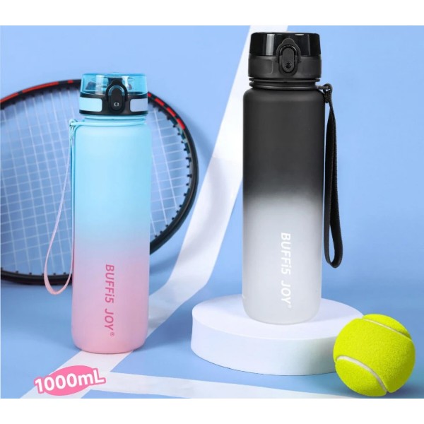 Фото - Бутылка для воды BUFFi5 JOY outdoor sports water cup 1000 мл Blue-Pink (JOY_1000ml_bl_pink)