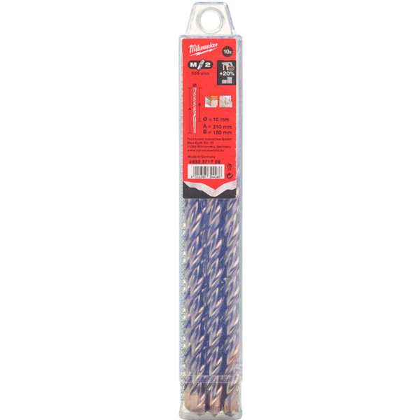 Фото - Бур Milwaukee SDS-PLUS M2 10,0х210х150 мм 10 шт. (4932371709)