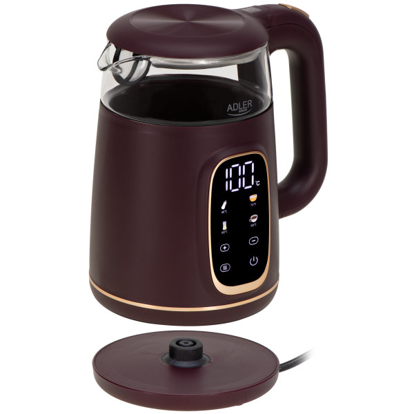 Фото - Електричний чайник Adler AD 1305 Burgundy