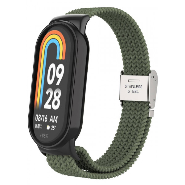Фото - Ремінець для фітнес-браслету Armorstandart Braided Solo Loop for Xiaomi Mi Band 8/9 Khaki (ARM69929)