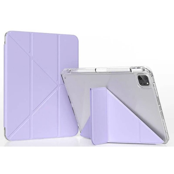 Фото - Чехол для планшета BeCover Ultra Slim Origami Transparent for Apple iPad Pro 11" M4 2024 Purple (711692)