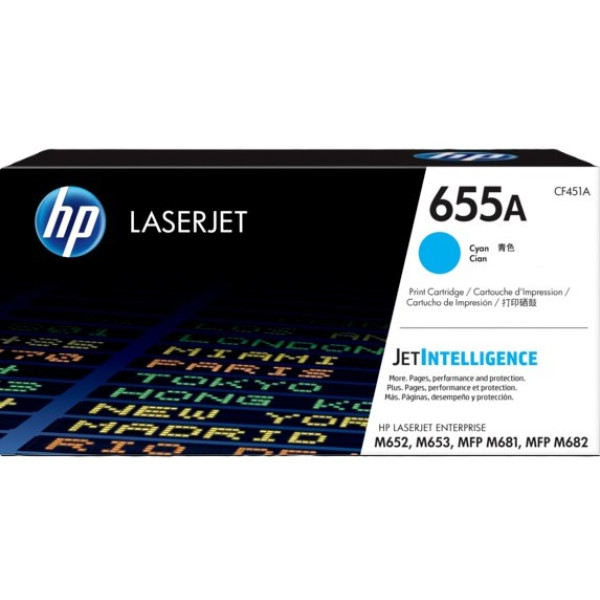 Фото - Картридж-тонер HP LaserJet 655A Cyan (CF451A)