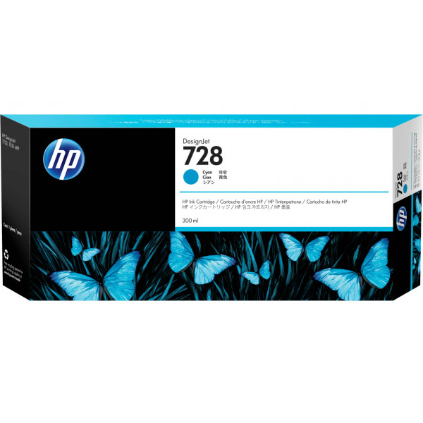 Фото - Картридж для струйных МФУ и принтеров HP 728 300-ml Cyan InkCart (F9K17A) Фото - Картридж для струйных МФУ и принтеров HP 728 300-ml Cyan InkCart (F9K17A)