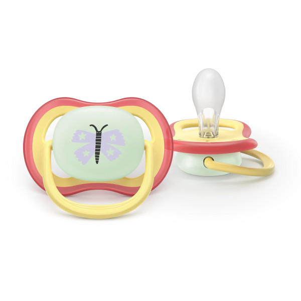 Фото - Ортодонтична пустушка Philips Avent Ultra Air Нічна, 0-6 міс. (SCF376/25)