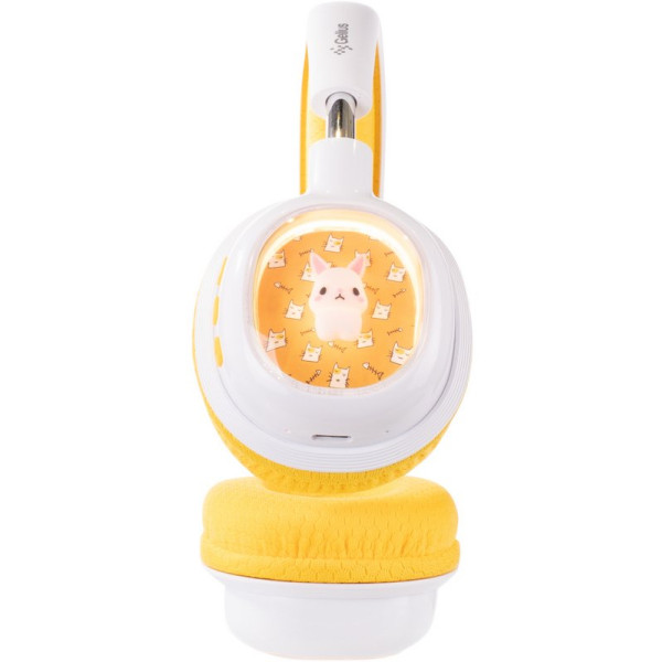 Фото - Навушники накладні бездротові Gelius MIAOSpace GP HP-009 White/Yellow (101291)