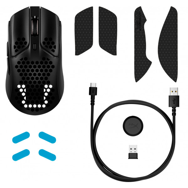 Фото - Миша бездротова ігрова HyperX Pulsefire Haste Wireless Black (4P5D7AA)