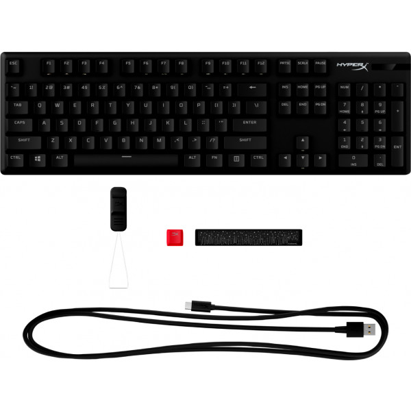 Фото - Клавіатура дротова ігрова HyperX Alloy Origins PBT HX Red USB (639N3AA)