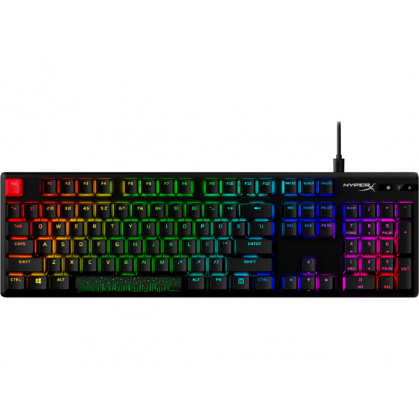 Фото - Клавіатура дротова ігрова HyperX Alloy Origins PBT HX Aqua USB (639N5AA)