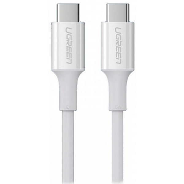 Фото - Кабель синхронізації даних UGREEN US300 USB 2.0 Type-C M-M 2 m 20V/5A (100W) White (60552)