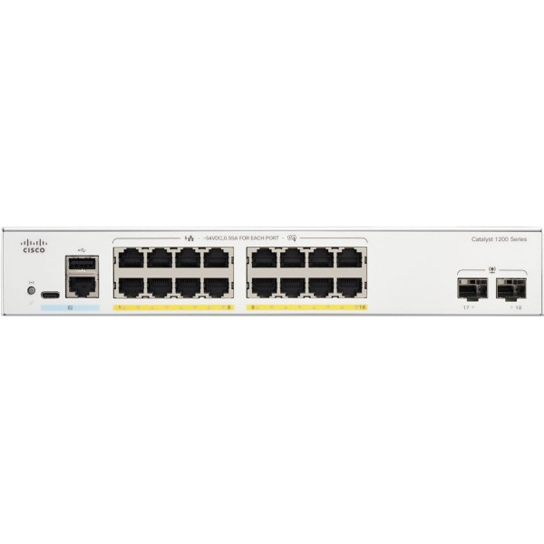 Фото - Коммутатор локальной сети (Switch) Cisco C1200-16P-2G