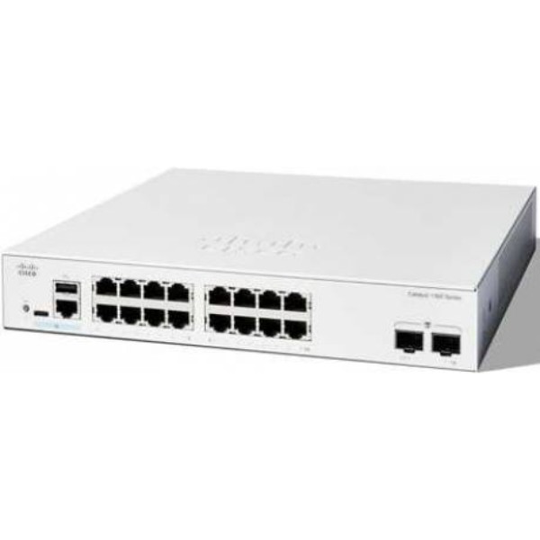 Фото - Коммутатор локальної мережі (Switch) Cisco C1300-16P-2G