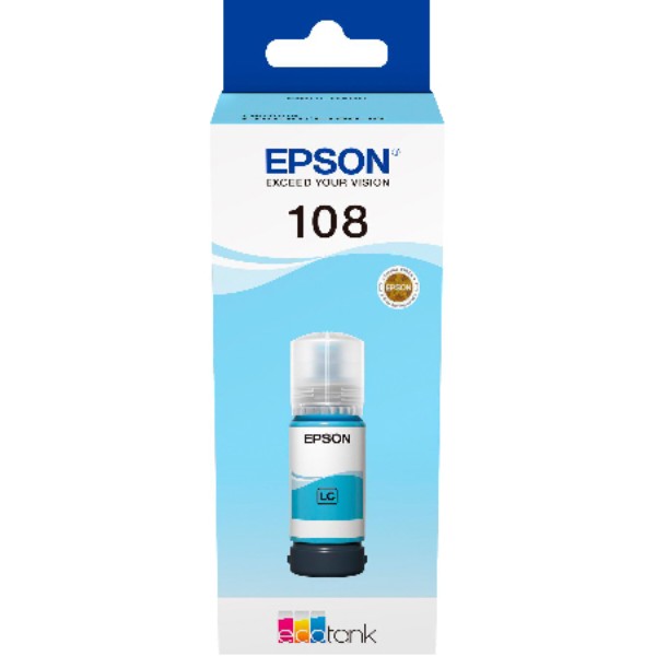 Фото - Чернила Epson 108 EcoTank L8050/L18050 Light Cyan (C13T09C54A)