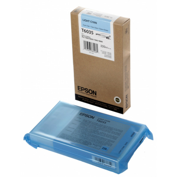 Фото - Картриджі для струменевих принтерів Epson StPro 7800/7880/9800/9880 light cyan, 220мл (C13T603500)