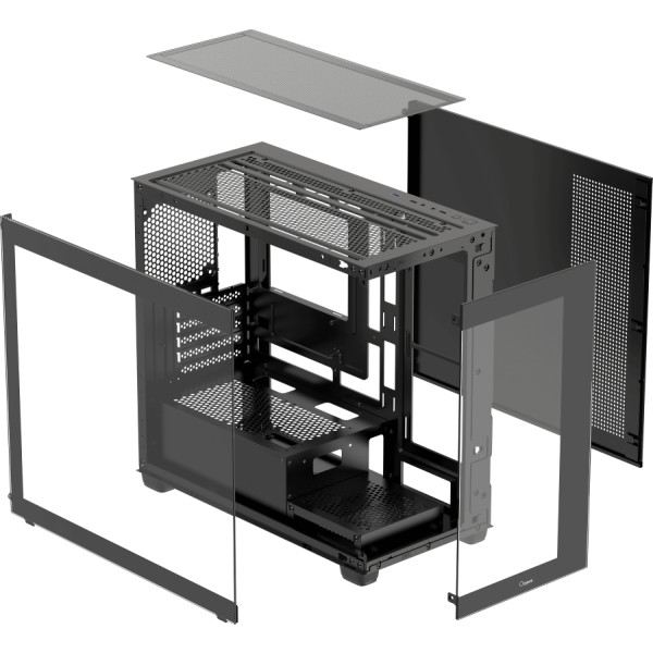 Фото - Корпус OCYPUS MATX W/O PSU GAMMA C52 BK (GAMMA-C52-BKD000XX-GL)