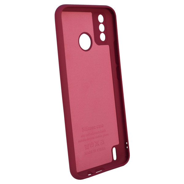 Фото - Чохол для смартфону Zarmans Soft Touch for Tecno Spark 6Go Burgundy (000002395)