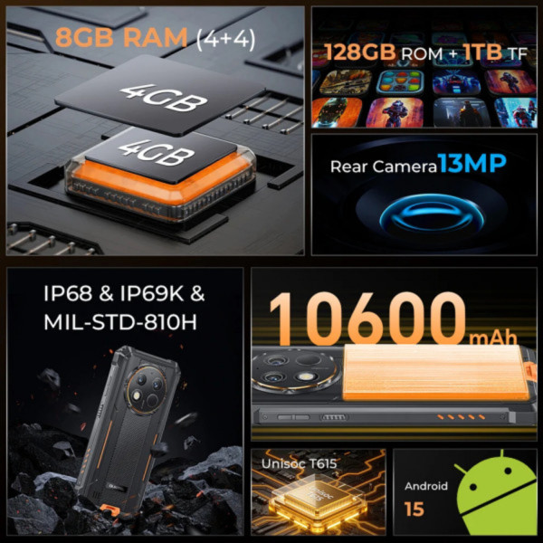 Фото - Смартфон OUKITEL G1S 4/128GB NFC Black