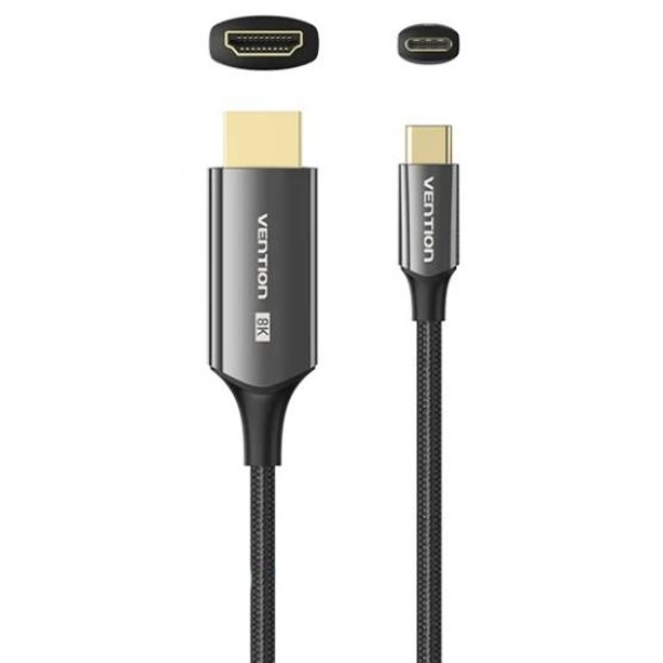 Фото - Адаптер Vention USB 3.1 Type-C M - HDMI M, 1.8m 8K 60 Гц (CRCBAC)