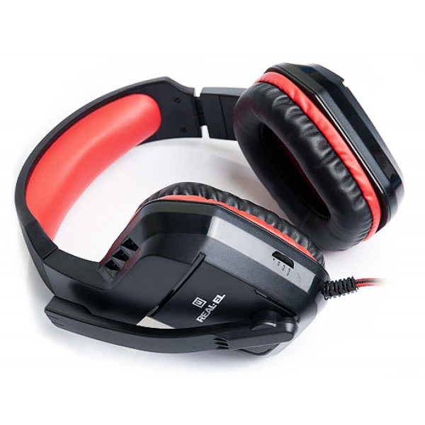 Фото - Гарнитура проводная игровая REAL-EL GDX-7550 Black/Red