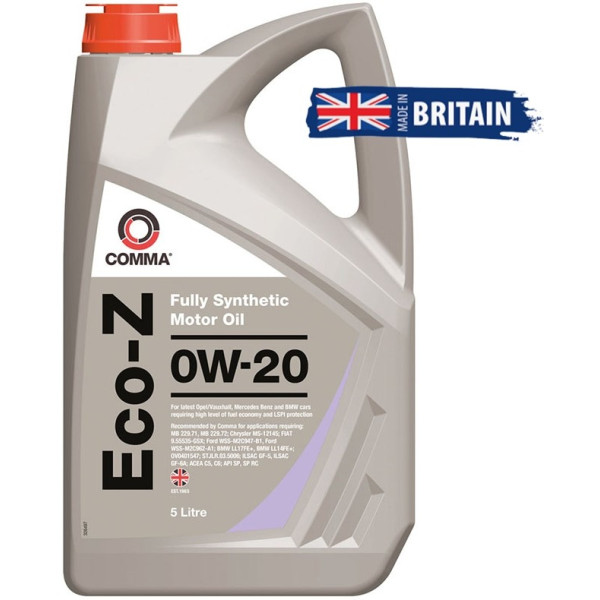 Фото - Олива для авто COMMA ECO-Z 0W-20 5л (ECOZ5L)