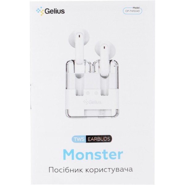 Фото - Навушники вкладиші бездротові TWS Gelius Monster GP-TWS043 Violet (99810)