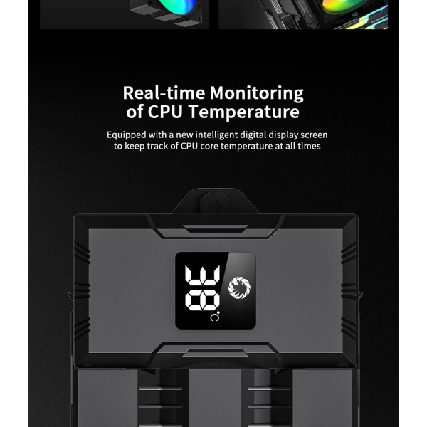 Фото - Процесорний кулер Gamemax Gamma 90 Digital BK