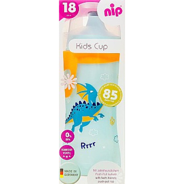 Фото - Поїльник-непроливайка дитячий NIP PP Kids Cup Дракончик, 330 мл. (35051)