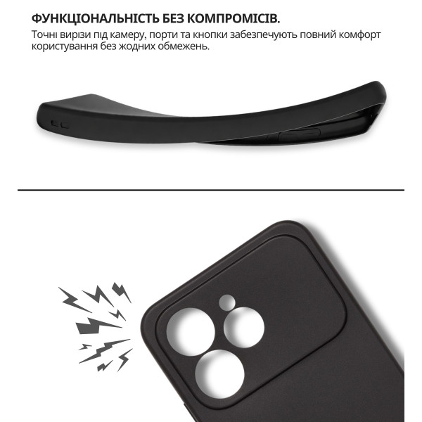 Фото - Чохол для смартфона BeCover for Tecno Spark 40 4G (KM5) Black (715061)