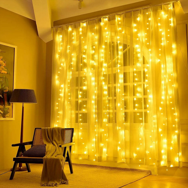 Фото - Гирлянда-штора Colorway 3x2м 240LED теплый цвет USB (CW-GW-240L32U)